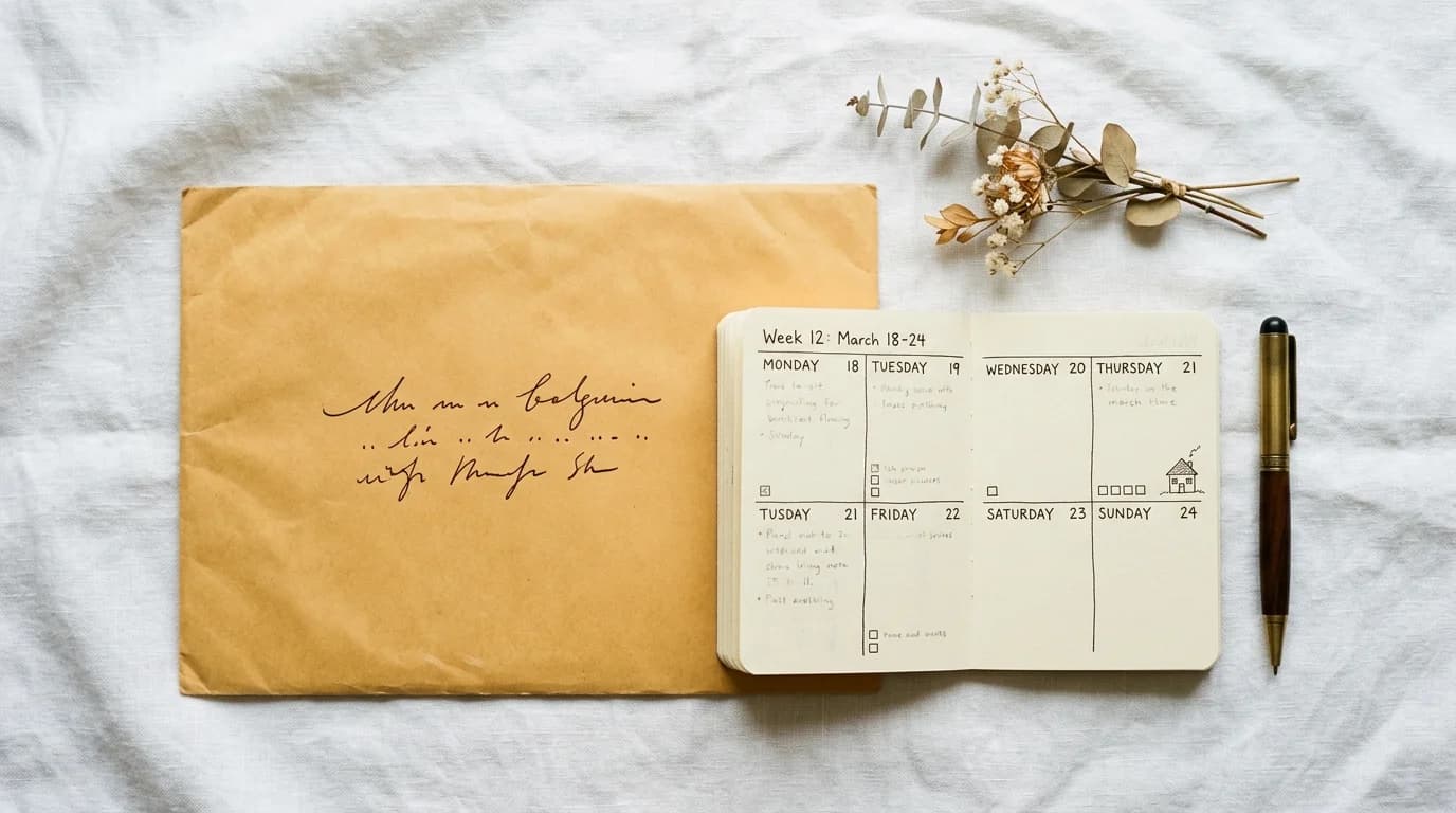 Documents administratifs CPAM et agenda de planification maternité