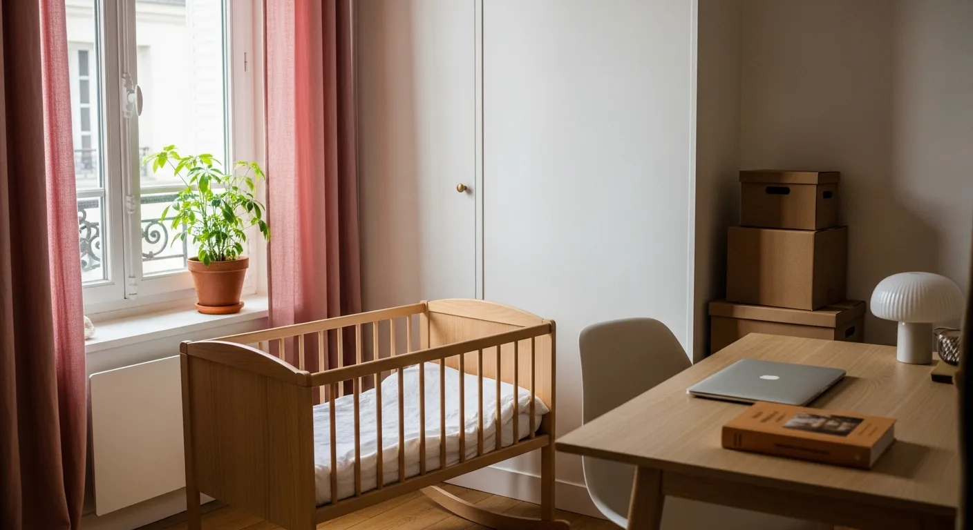 Bébé arrive : comment j'ai réorganisé tout mon appartement (et mon espace de travail) en 3 semaines